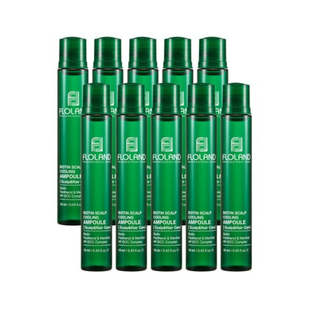 Floland Biotin Scalp Cooling Hair Ampoule 13ml*10Pcs LIPTAIL