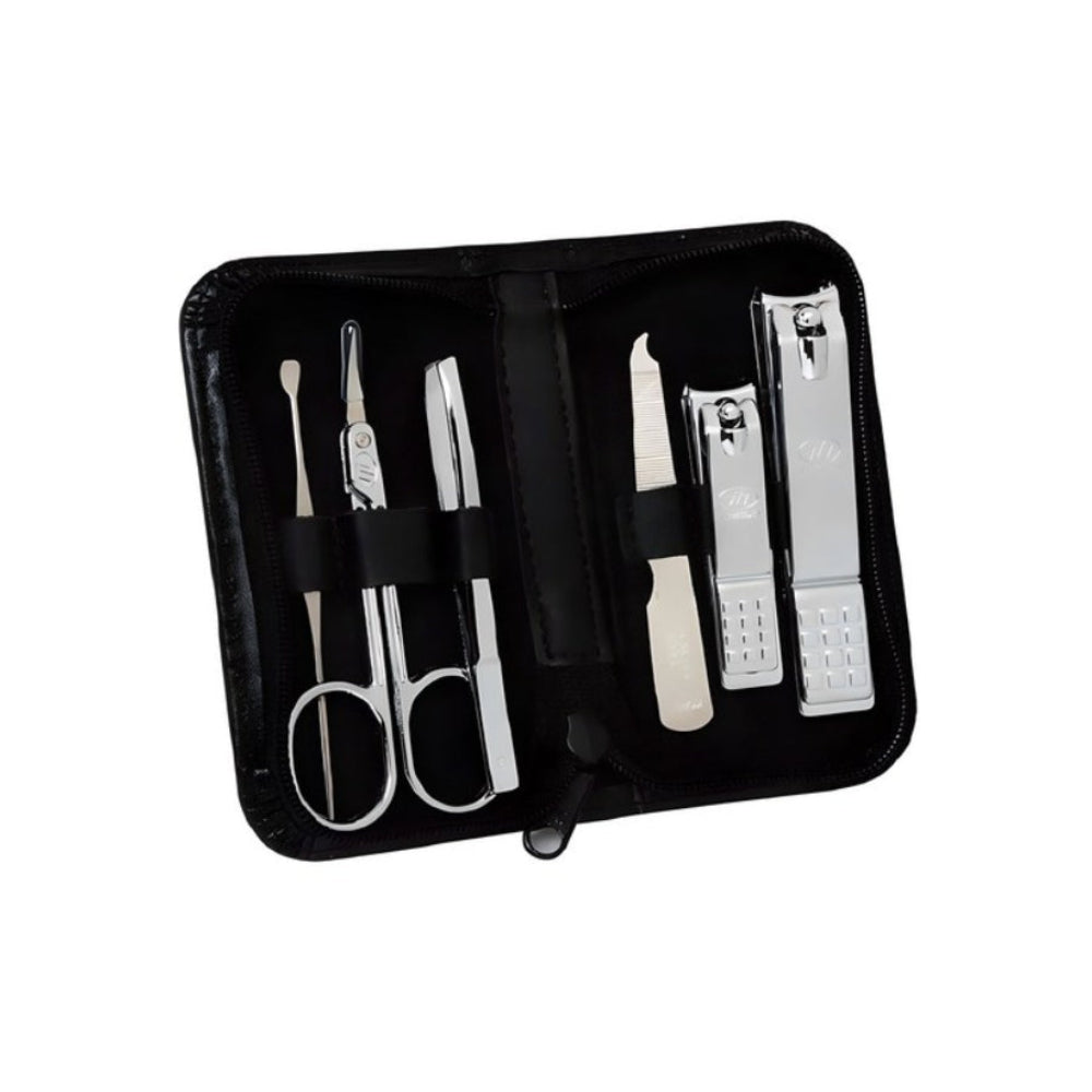 777 Three Seven Silver Nail Clippers 6 Pieces Beauty Set TS-460SC Made in Korea