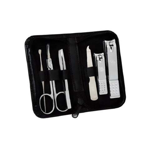 777 Three Seven Silver Nail Clippers 6 Pieces Beauty Set TS-460SC Made in Korea