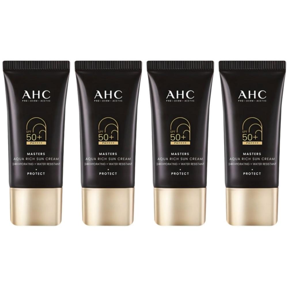 AHC Masters Aqua Rich Sun Cream SPF50+ PA++++ 30ml*4Pcs