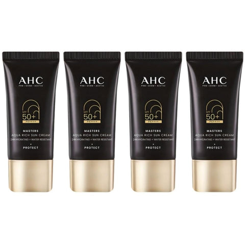 AHC Masters Aqua Rich Sun Cream SPF50+ PA++++ 30ml*4Pcs