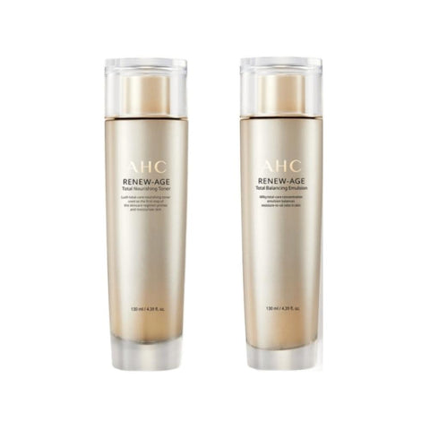 AHC Renew-age Total Nourishing Toner Emulsion 2 Pieces Set