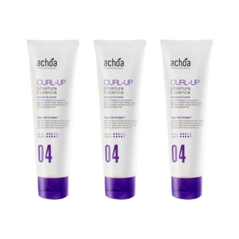 Achoa Professional Curl Up Moisture Hair Essence 80ml*3Pcs