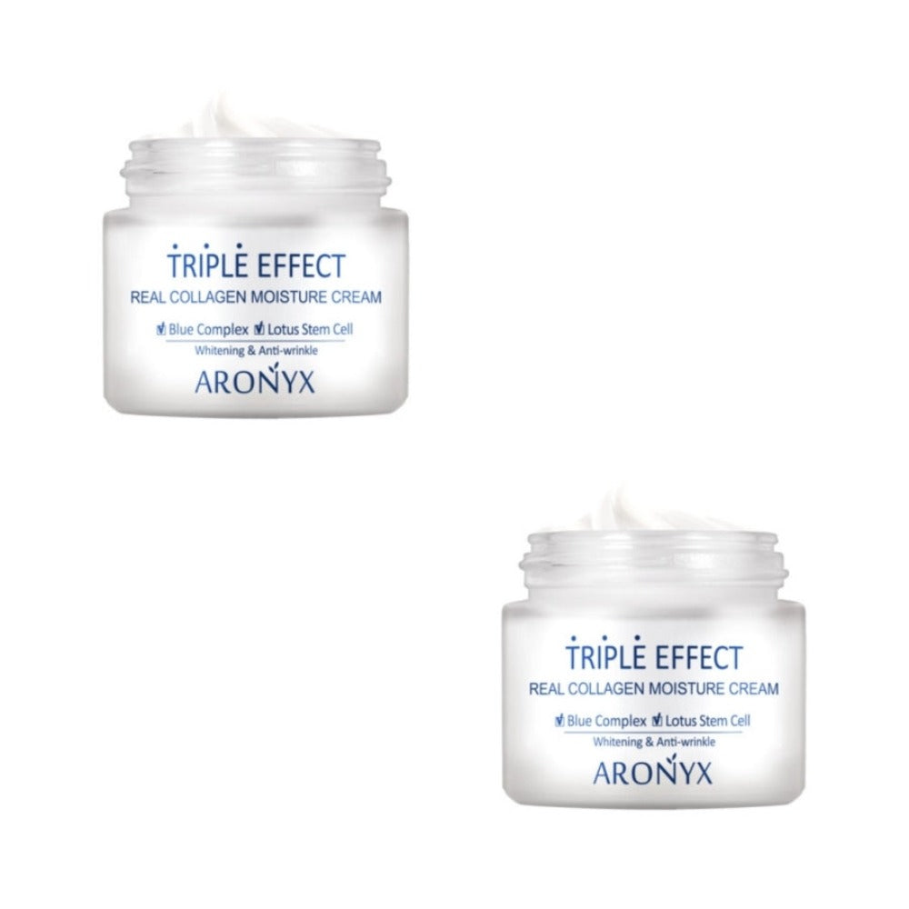 Aronyx Triple Effect Real Collagen Moisture Cream 50ml*2Pcs
