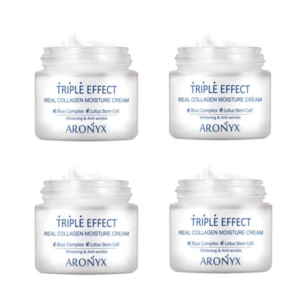 Aronyx Triple Effect Real Collagen Moisture Cream 50ml*4Pcs