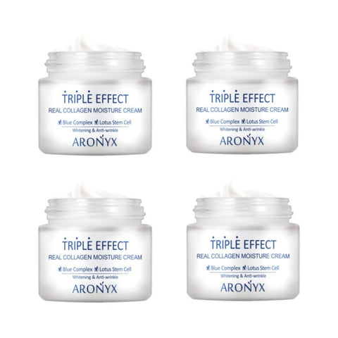 Aronyx Triple Effect Real Collagen Moisture Cream 50ml*4Pcs