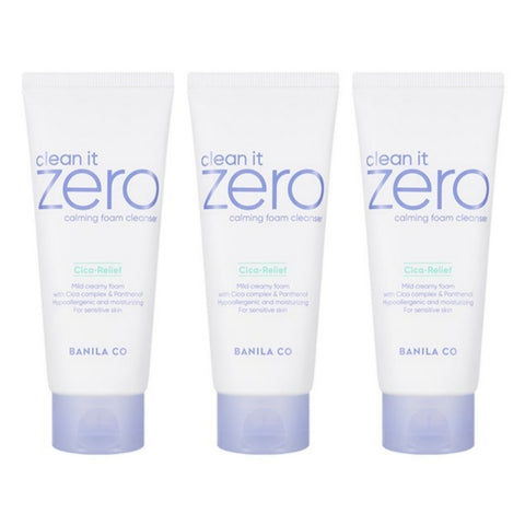 BANILA CO Clean It Zero Calming Foam Cleanser 150ml*3Pcs