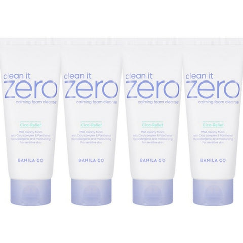 BANILA CO Clean It Zero Calming Foam Cleanser 150ml*4Pcs