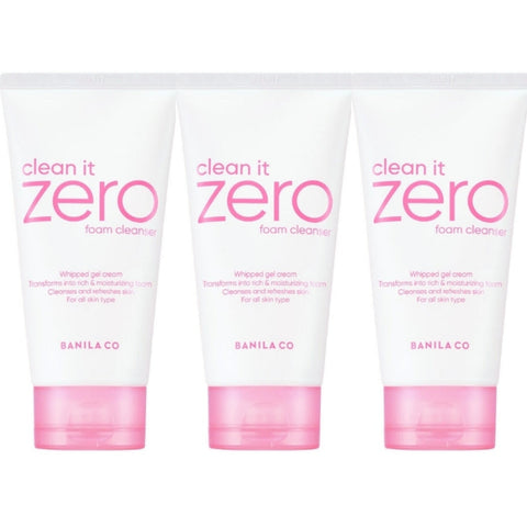 BANILA CO Clean It Zero Foam Cleanser 150ml*3Pcs