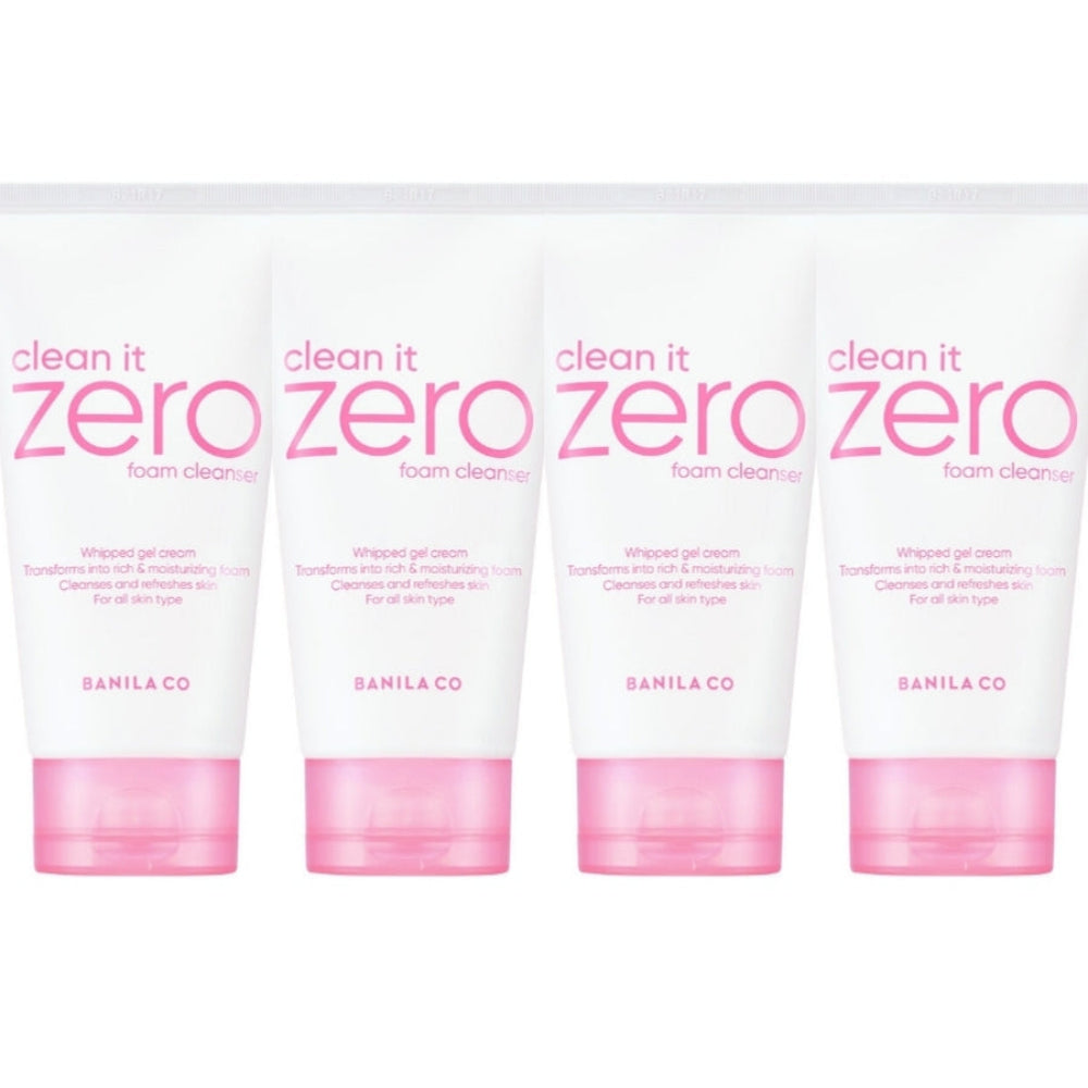 BANILA CO Clean It Zero Foam Cleanser 150ml*4Pcs