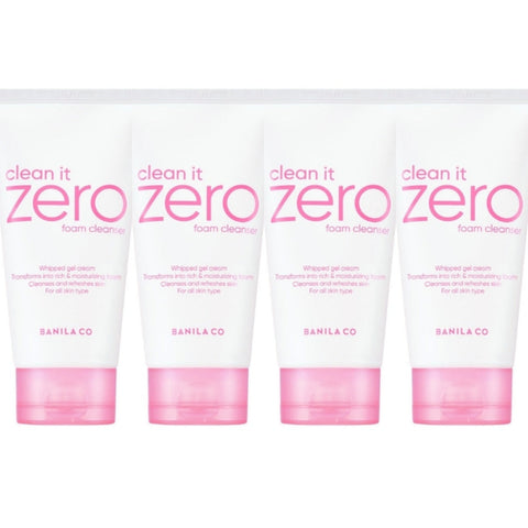 BANILA CO Clean It Zero Foam Cleanser 150ml*4Pcs