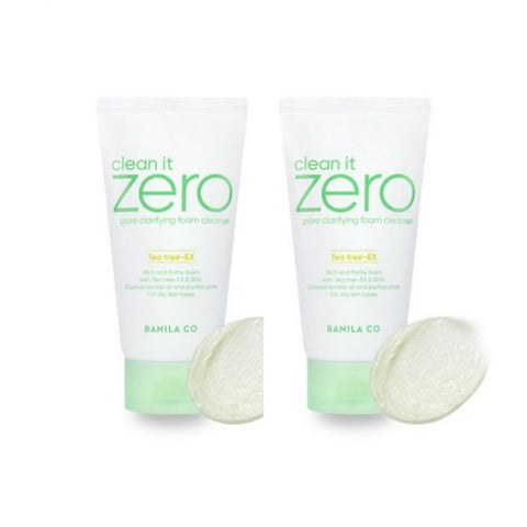 BANILA CO Clean It Zero Pore Clarifying Foam Cleanser 150ml*2Pcs