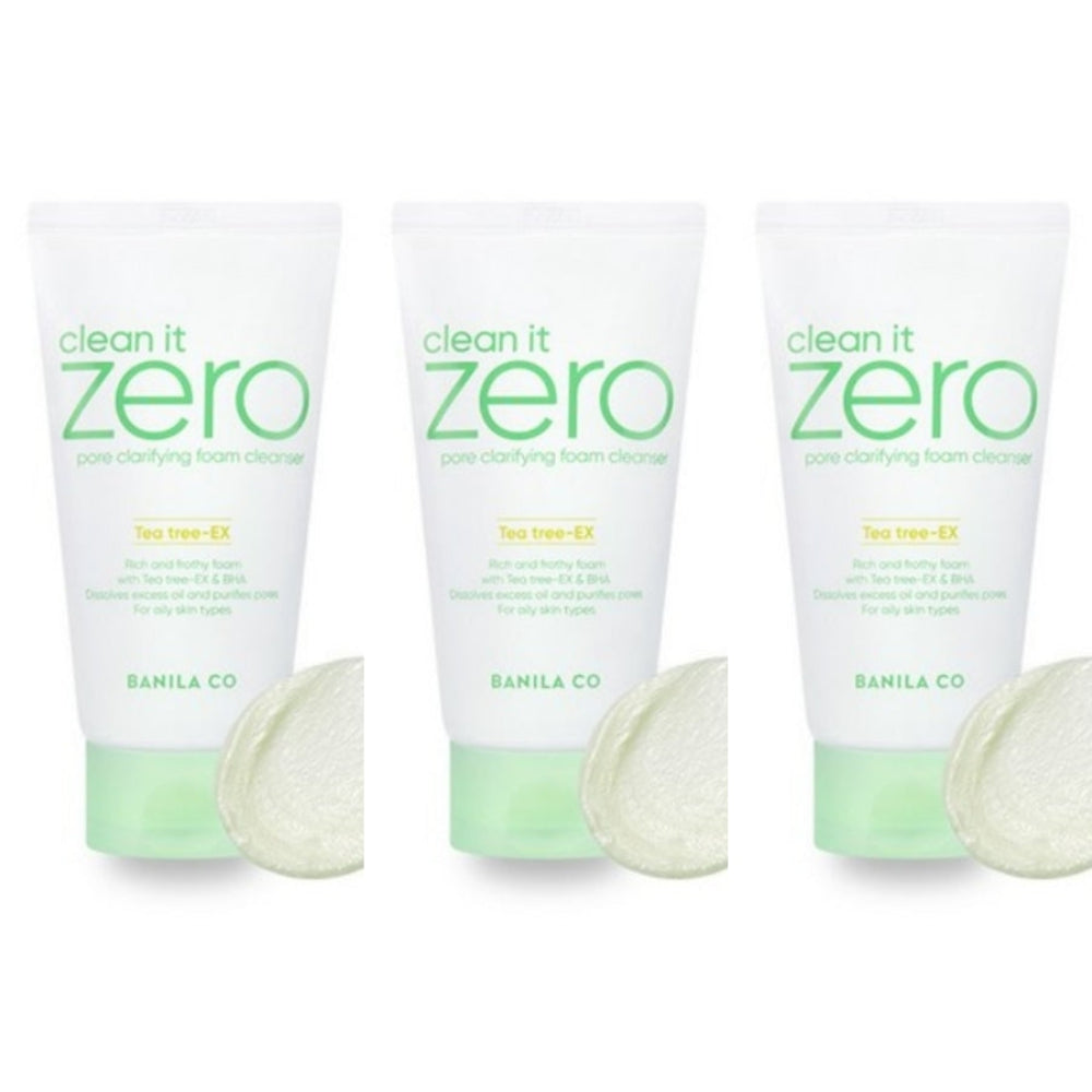 BANILA CO Clean It Zero Pore Clarifying Foam Cleanser 150ml*3Pcs