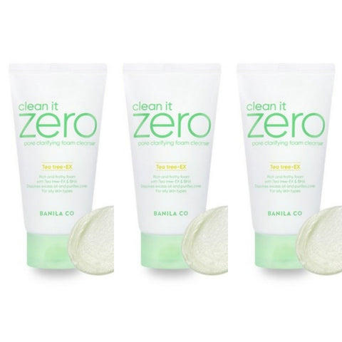 BANILA CO Clean It Zero Pore Clarifying Foam Cleanser 150ml*3Pcs