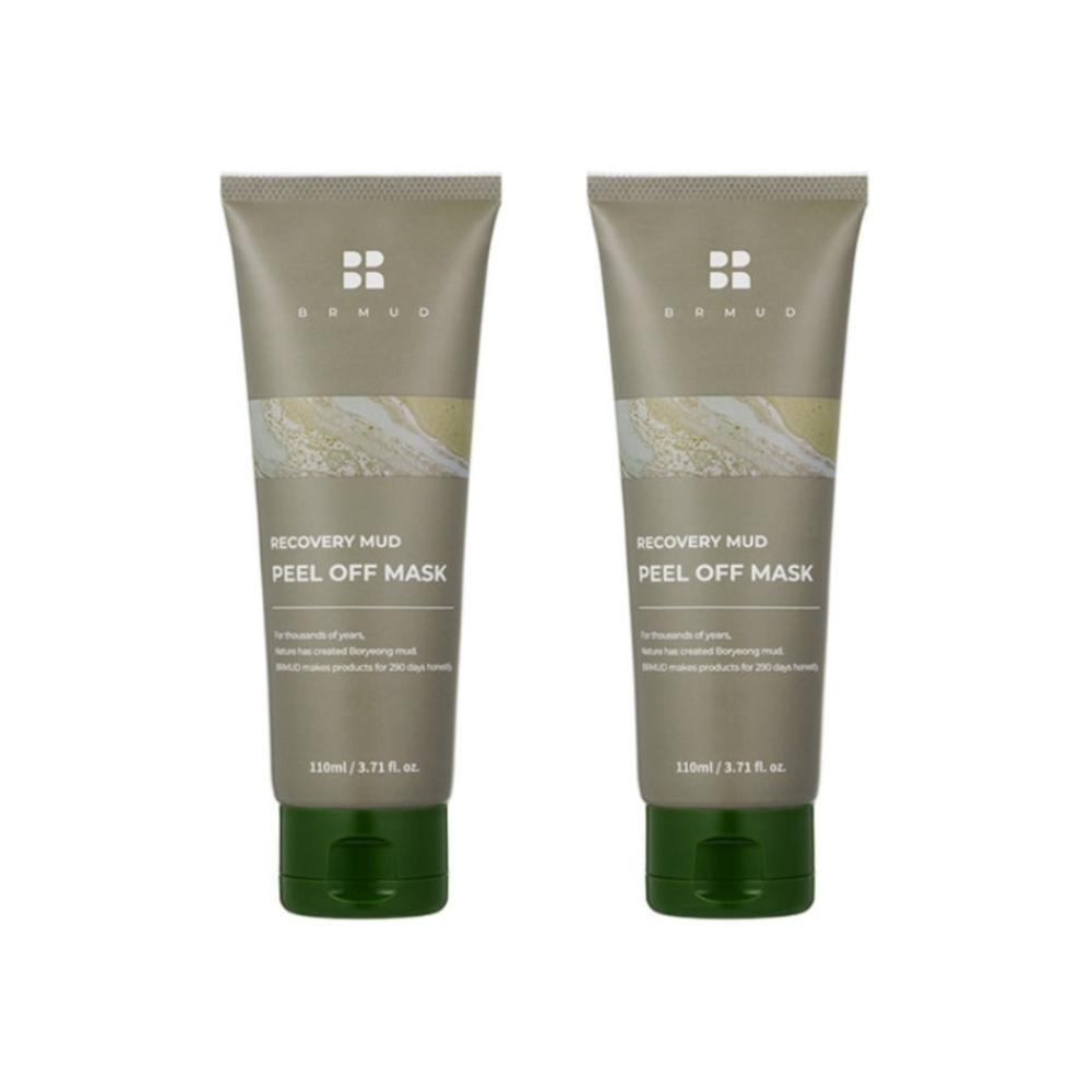 BRMUD Recovery Mud Peel Off Mask Pack 110ml*2Pcs