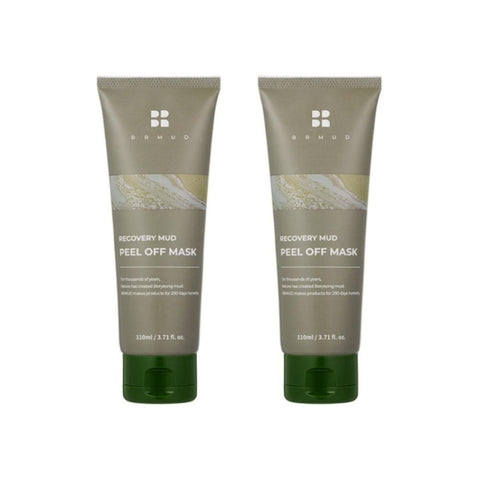 BRMUD Recovery Mud Peel Off Mask Pack 110ml*2Pcs