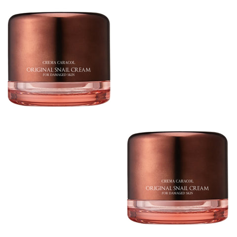 Crema Caracol Original Snail Cream for Damaged Skin 50ml*2Pcs