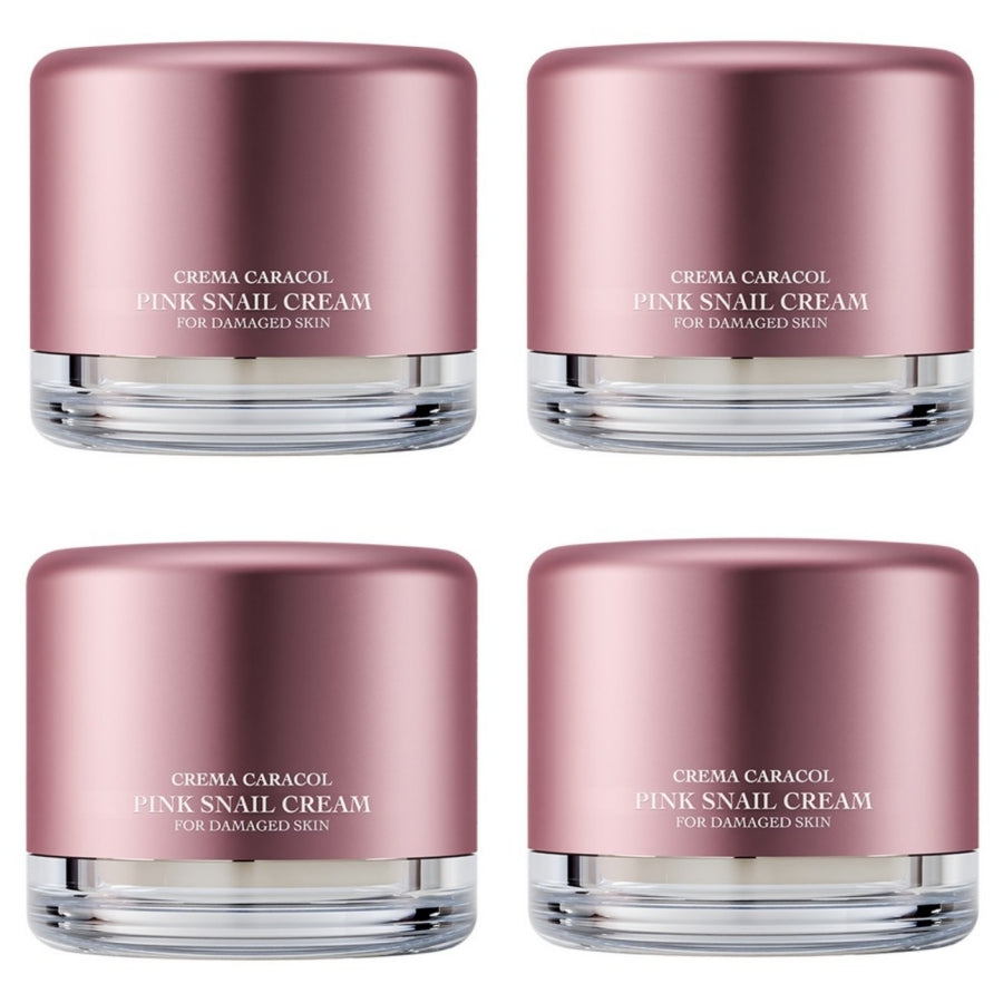 Crema Caracol Pink Snail Cream for Damaged Skin 50ml*4Pcs