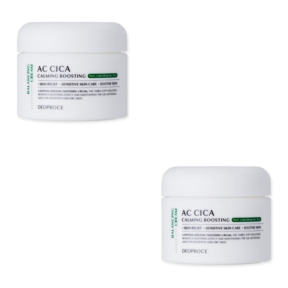 Deoproce AC Cica Calming Boosting Balancing Cream 50g*2Pcs