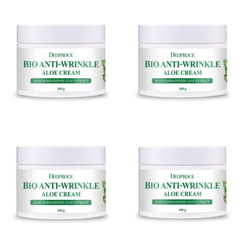 Deoproce Bio Anti-Wrinkle Aloe Cream 100g*4Pcs