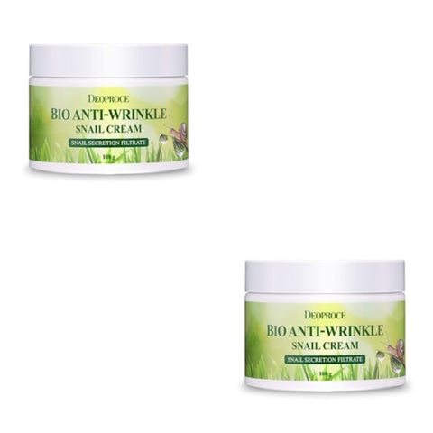 Deoproce Bio Anti-Wrinkle Snail Cream 100g*2Pcs