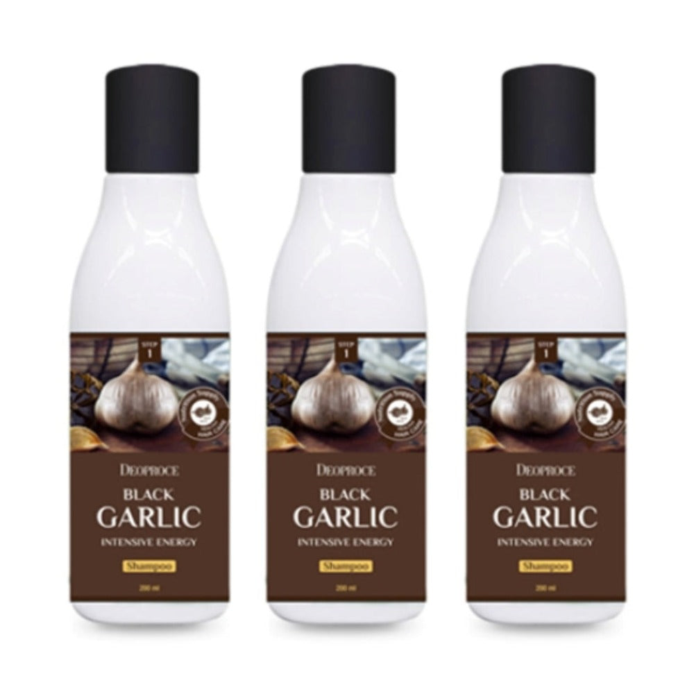 Deoproce Black Garlic Intensive Energy Shampoo 200ml*3Pcs