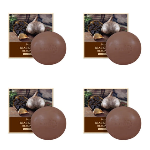 Deoproce Black Garlic Reaging Soap 100g*4Pcs