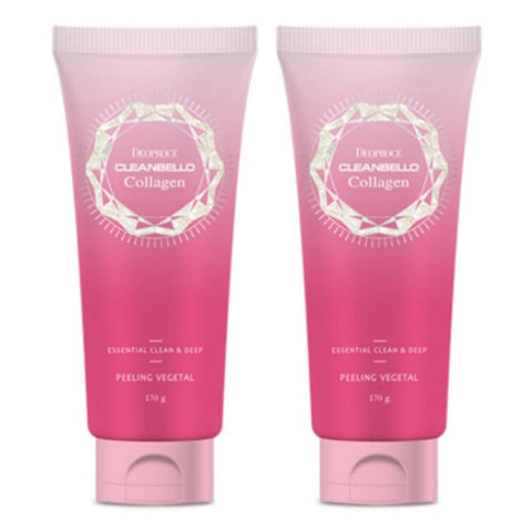 Deoproce Cleanbello Collagen Essential Clean & Deep Peeling Vegetal 170g*2Pcs
