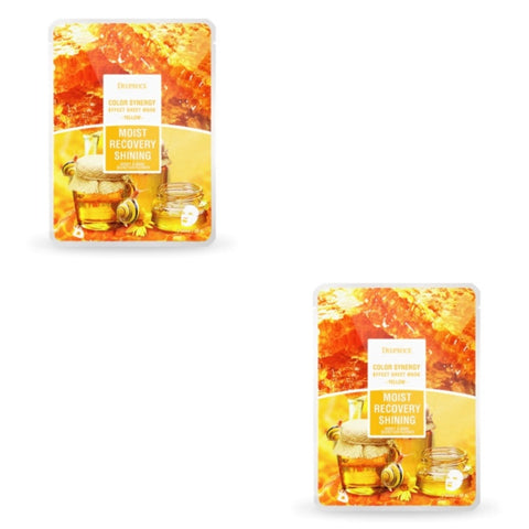 Deoproce Color Synergy Effect Sheet Mask Yellow Honey and Snail 20g*10ea