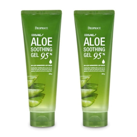 Deoproce Cooling Aloe Soothing Gel 250g*2Pcs
