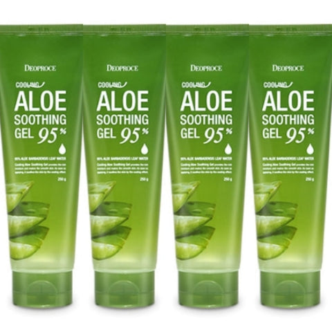 Deoproce Cooling Aloe Soothing Gel 250g*4Pcs