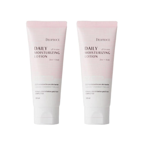 Deoproce Daily Moisturizing All in One Lotion 100ml*2Pcs