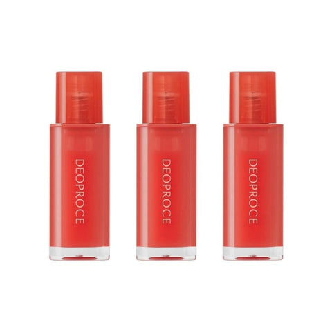 Deoproce Glazed Lip Gloss No.3 Peach Sunset 4.5g*3Pcs