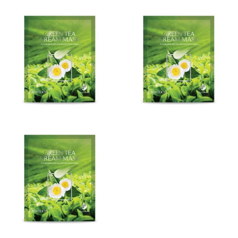 Deoproce Green Tea Cream Mask 25g*15ea