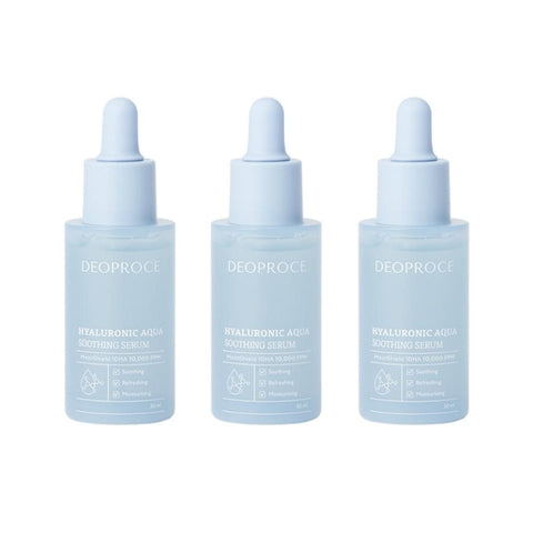 Deoproce Hyaluronic Aqua Soothing Serum 30ml*3Pcs