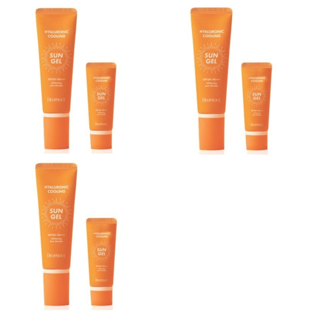Deoproce Hyaluronic Cooling Sun Gel Special Edition SPF50+ PA+++ 50ml + 20ml X 3Pcs