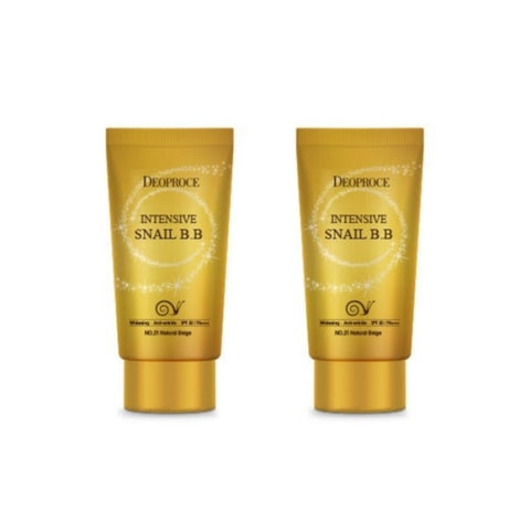 Deoproce Intensive Snail BB Cream No.23 Sand Beige SPF50+ PA+++ 50ml*2Pcs
