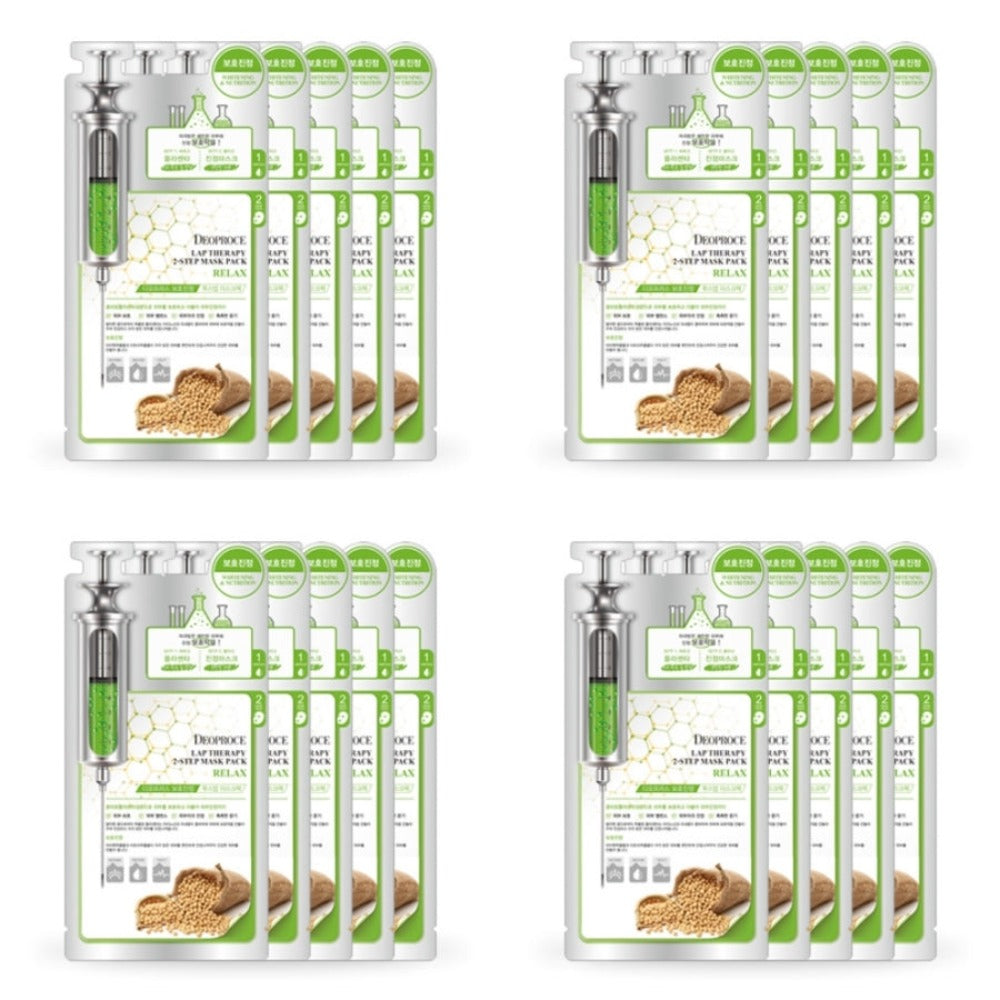 Deoproce Lab Therapy 2 Step Mask Pack Placenta Soothing 25ml*20ea