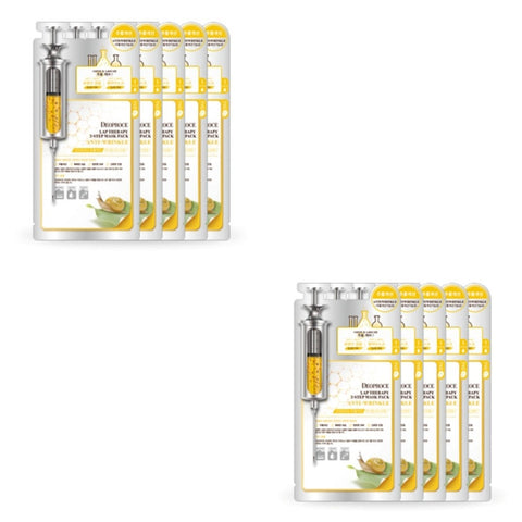 Deoproce Lab Therapy 2 Step Mask Pack Snail Anti Wrinkle 25ml*10ea
