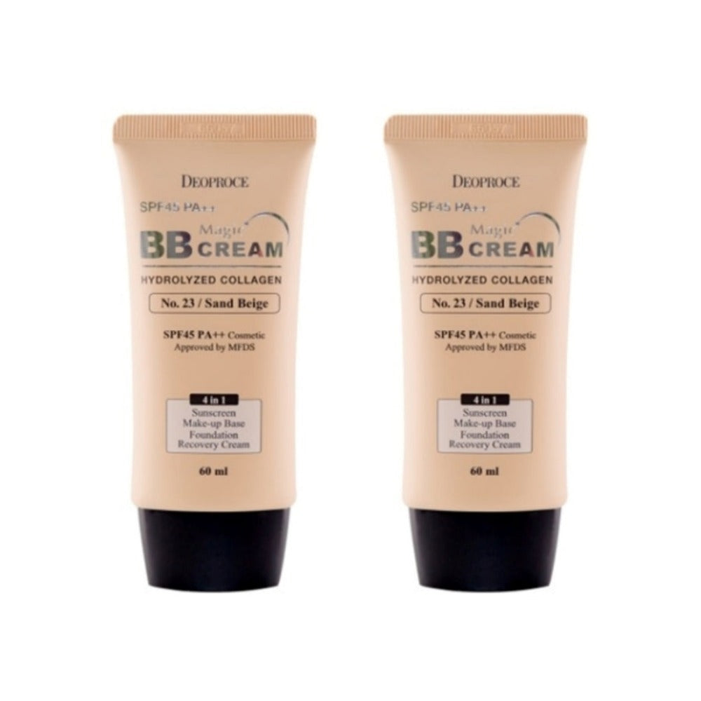 Deoproce Magic BB Cream No.23 Sand Beige SPF50+ PA+++ 60ml*2Pcs
