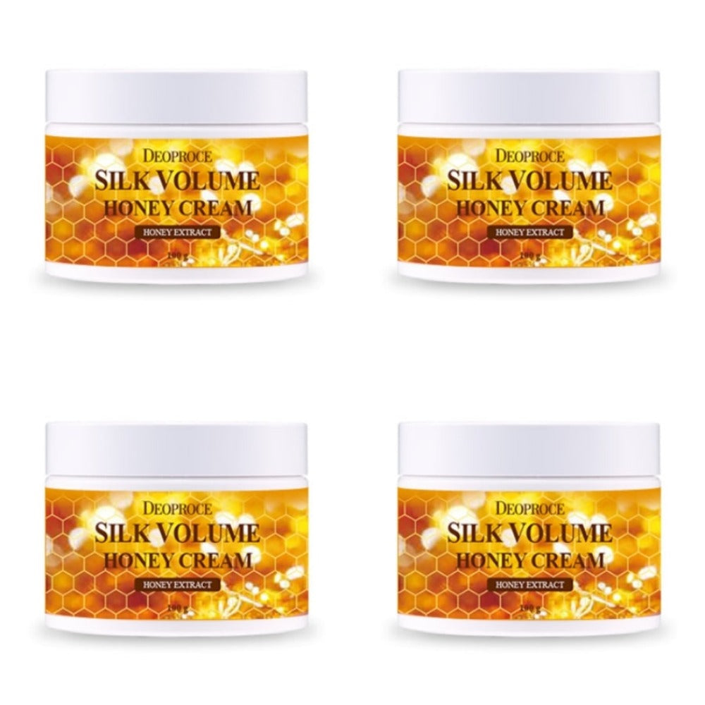 Deoproce Moisture Silk Volume Honey Cream 100g*4Pcs