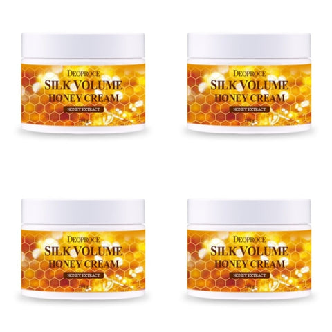 Deoproce Moisture Silk Volume Honey Cream 100g*4Pcs