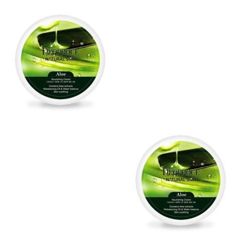 Deoproce Natural Skin Aloe Nourishing Cream 100g*2Pcs
