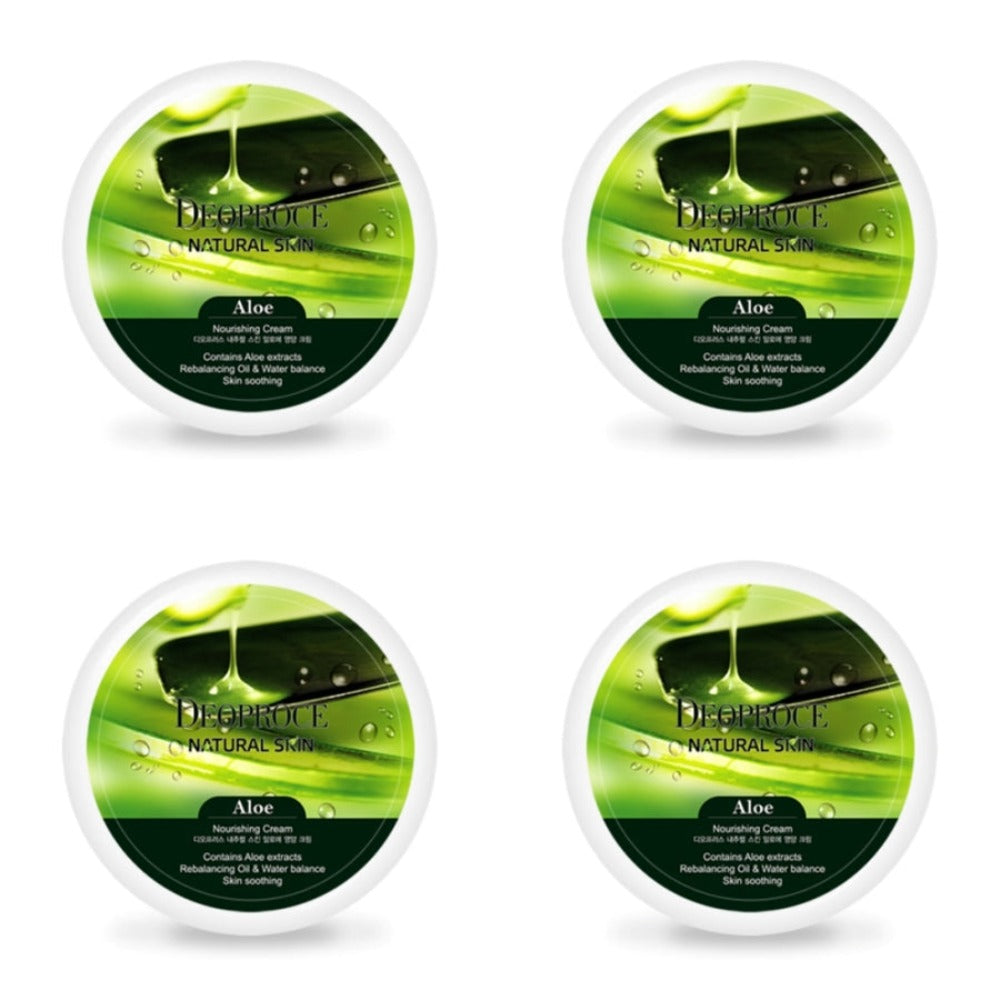 Deoproce Natural Skin Aloe Nourishing Cream 100g*4Pcs