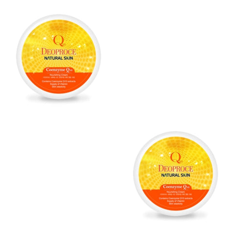 Deoproce Natural Skin Coenzyme Q10 Nourishing Cream 100g*2Pcs