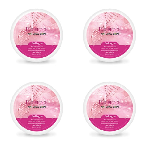Deoproce Natural Skin Collagen Nourishing Cream 100g*4Pcs