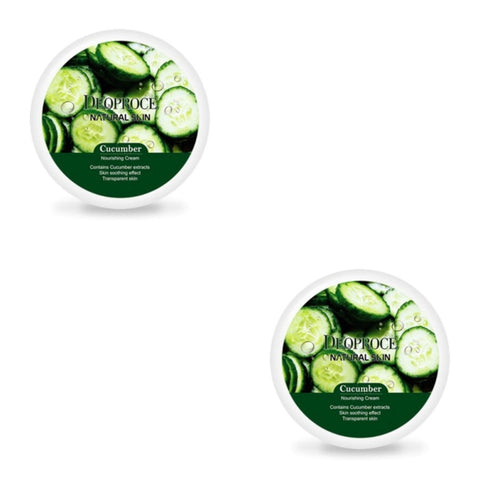 Deoproce Natural Skin Cucumber Nourishing Cream 100g*2Pcs
