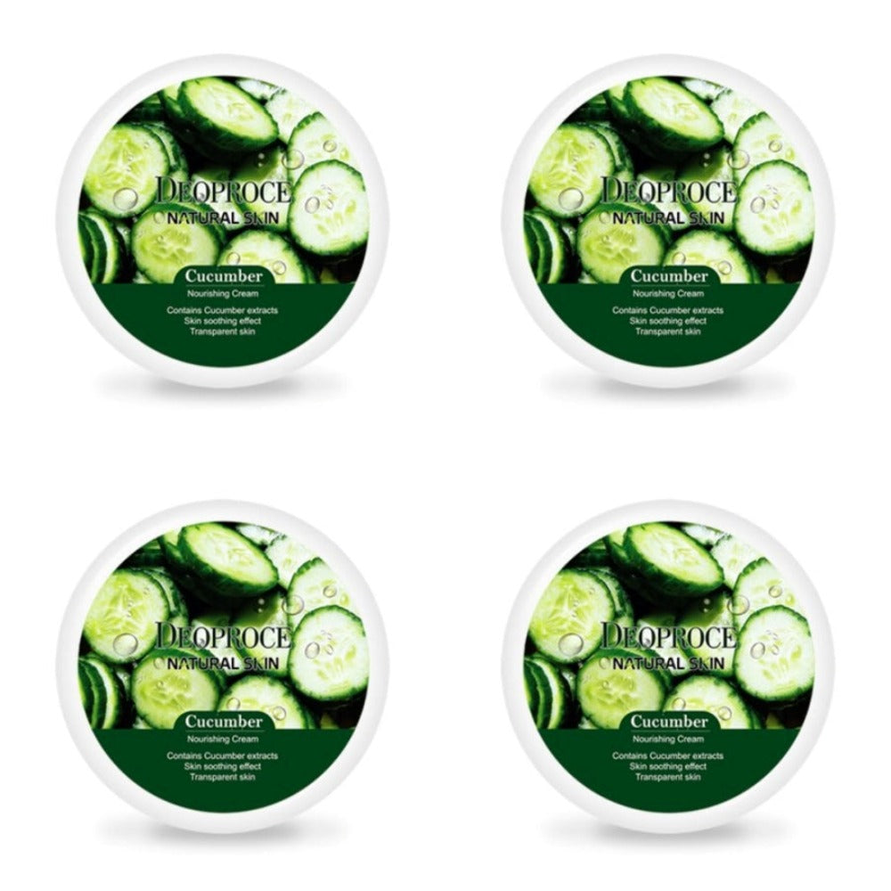 Deoproce Natural Skin Cucumber Nourishing Cream 100g*4Pcs