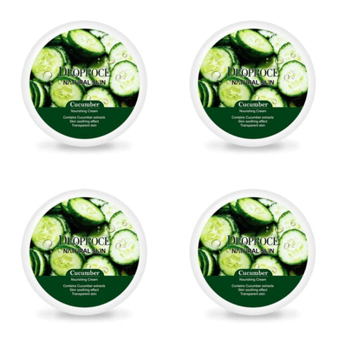 Deoproce Natural Skin Cucumber Nourishing Cream 100g*4Pcs