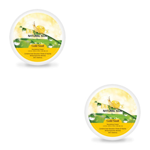 Deoproce Natural Skin Gold Snail Nourishing Cream 100g*2Pcs